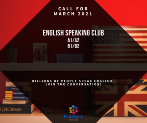 İngilizce Konuşma Kulübü Kayıt Formu (Mart 2021)